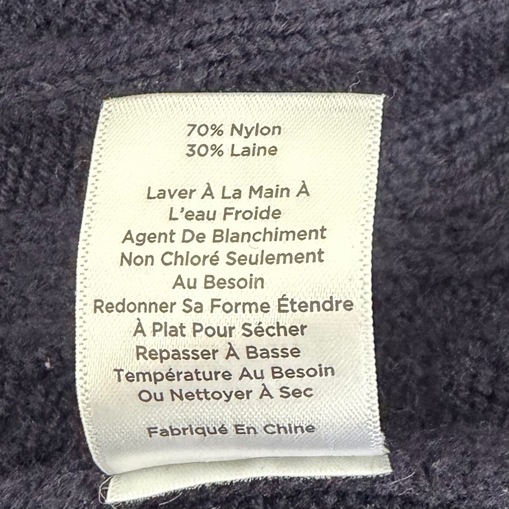 Talbots Blue Cable Knit Poncho‎ Cape Shawl Sleeve Sweater Cotton Small - Picture 9 of 9